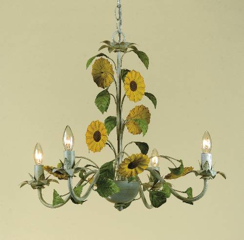 #(1) 4 LIGHT CHANDELIER - Click Image to Close