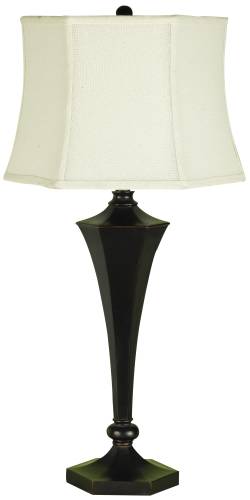CANDICE OLSONPANACHE TABLE LAMP WITH OIL RUBBED BRONZE RESIN WIT - Click Image to Close