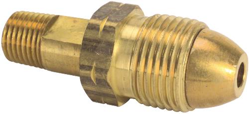 GAS EXCESS FLOW POL ADAPTER 7/8 IN. HEX NUT 1/4 IN. MPT - Click Image to Close