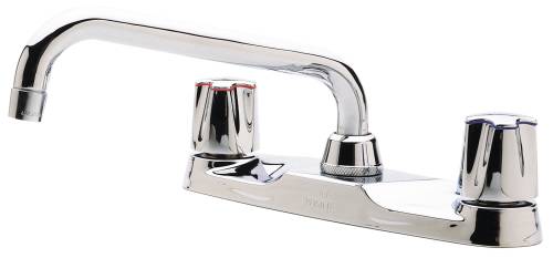 PHOENIX-NIBCO 2 HANDLE LAVATORY FAUCET WITH 4 IN. CENTERS POP-UP