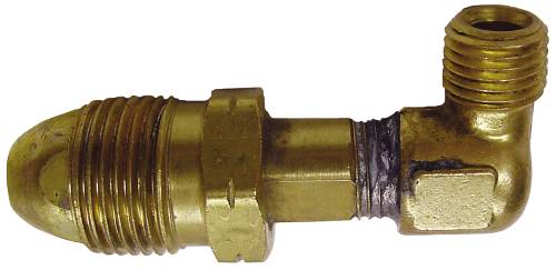 GAS BRASS ADAPTER ANGLE POL X 1/4 IN. MIP