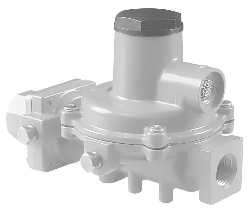 GAS REGULATOR TWO STAGE 450,000 BTU 1/4" FNPT - Click Image to Close
