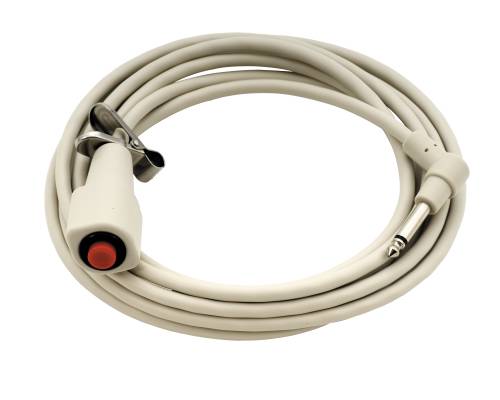 MOMENTARY CALL CORD ASSY 10 FT. WHITE - Click Image to Close