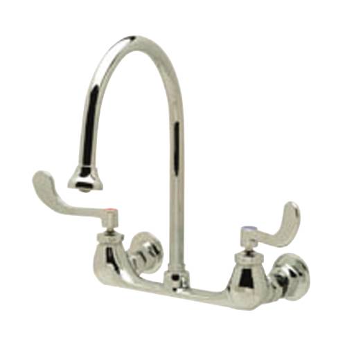 ZURN AQUASPEC 8 IN. GOOSENECK FAUCET WITH 4 IN. WRIST BLADE HAN - Click Image to Close