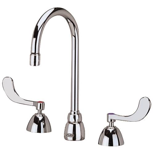 ZURN AQUASPEC WIDESPREAD 5-3/8 IN. GOOSENECK FAUCET WITH 4 IN. - Click Image to Close