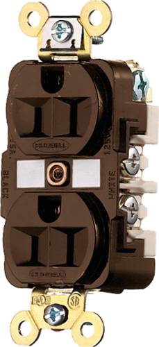 DUPLEX RECEPTACLE HEAVY DUTY 20 AMP RED