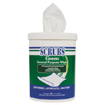 SCRUBBS, GREEN CLNING WIPES 6/90CT - Click Image to Close