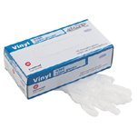 MEDCL-GRD VNL EXAM GLOVE MED 5 MIL CLE WHI 100 - Click Image to Close