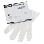 DSPBL POLYETH FOODSERVICE GLOVE LG 1.25 MIL CLE 10/100 - Click Image to Close