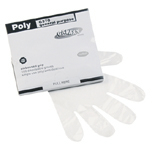 DSPBL POLYETH GLOVE MED 1.25 MIL CLE 10/100 - Click Image to Close