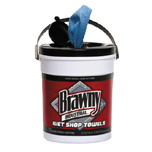BRAWNY IND. WET HAND TWL PAIL,BLUE WIPES 6/72WP - Click Image to Close