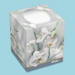 KLEENEX BOUTIQUE FCL TISS 8.4X8.4 2P FLORL BX WHI 36/95 - Click Image to Close
