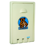VERTICAL BABY CHANGING STATION CREAM - Click Image to Close