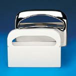 TOILET SEAT CVR DSP 16X3.25X11.5 CHRM - Click Image to Close