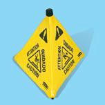 SAFETY CONE 30 IN POP-UP YEL 12/CTN