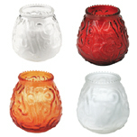 FILLED-GLASS CANDLES 3.75 IN 60 HR FROST 15 - Click Image to Close