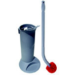 ERGO TOILET BOWL BRUSH SYSTEM W/ HOLDER 26IN HNDL5 - Click Image to Close