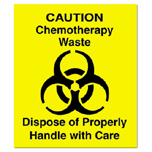 DECAL CHEMOTHERAPY 6IN SQ YEL