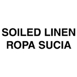 LABEL BILINGUAL SOILED LINEN 7 IN X 10 IN - Click Image to Close