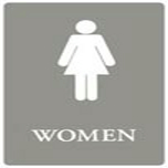 ADA SIGN WOMEN-GY/WE 6X9 - Click Image to Close