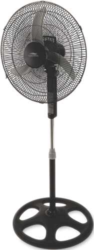 16 IN. REMOTE CONTROL STAND FAN, THREE SPEED, BLACK